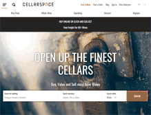 Tablet Screenshot of cellarspace.com